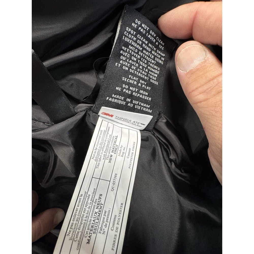 SAM. New York Women's‎ Glossy White Puffer Parka Hooded Fur Trim Size M Vintage - Picture 11 of 14